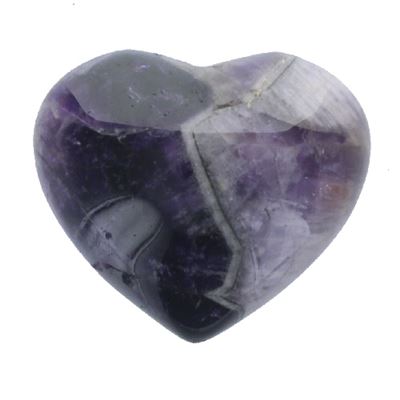 Amethyst Chevron Heart Large